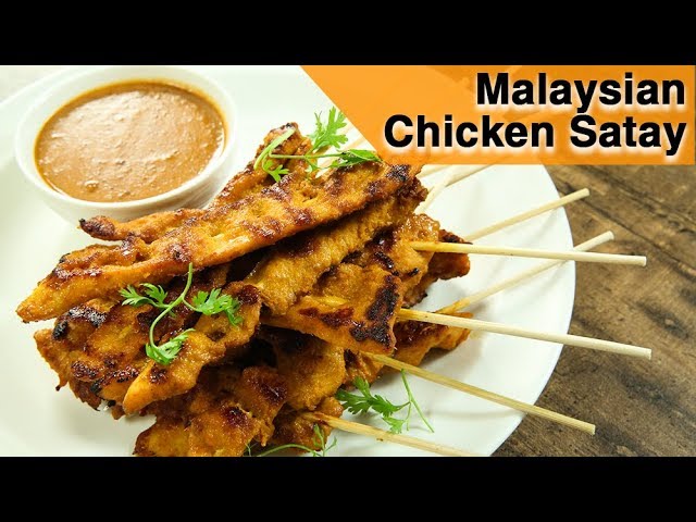 Malaysian Chicken Satay Recipe | How To Make Chicken Satay | Chicken Recipe | Chicken Satay by Varun | Get Curried