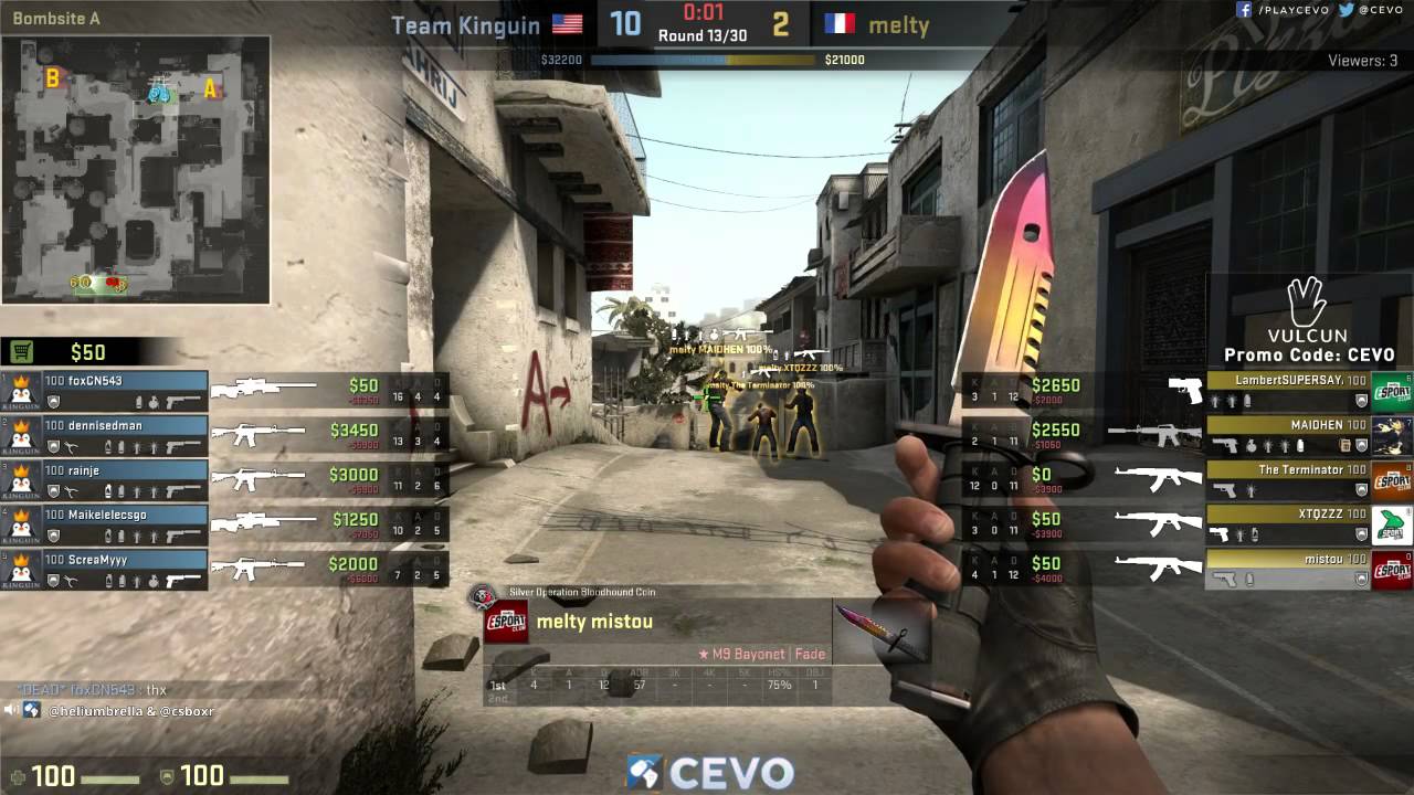 Team Kinguin vs Melty (CEVO-P Placement Tournament CS:GO Season 8 ...