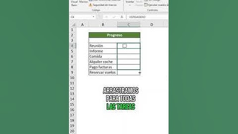 ✅ ¡Crea un CHECKLIST con BARRA de PROGRESO en Excel! (Se actualiza SOLO) #ProductividadMágica