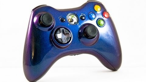 Xbox 360 Controller shell Rustoleum ColorShift Hydro-Dip