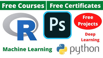 Udemy Free Certificate Courses | Adobe Photoshop | Machine Learning Python R Projects Online Classes