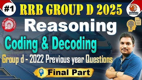 Group d Coding & Decoding Part 8 | Reasoning Previous Year solved Questions by #SRINIVASMechAcademy