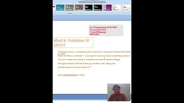 What are the variables in Java programming? #java
