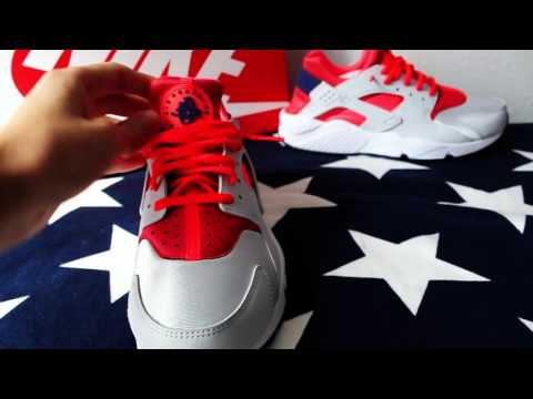 Nike Air Huarache Platinum Unboxing and On Feet (History) - YouTube