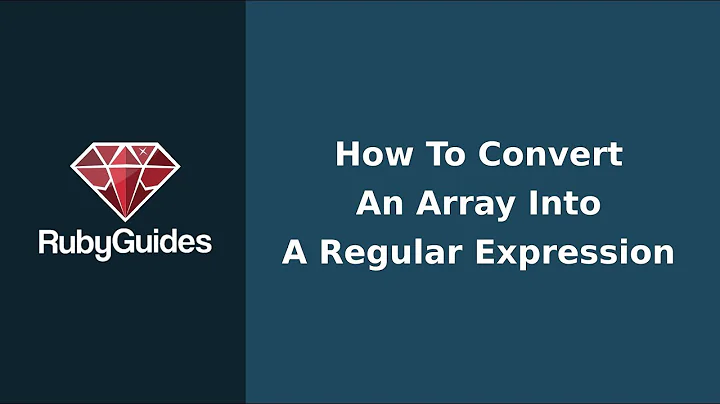 How To Convert An Array Into A Regular Expression