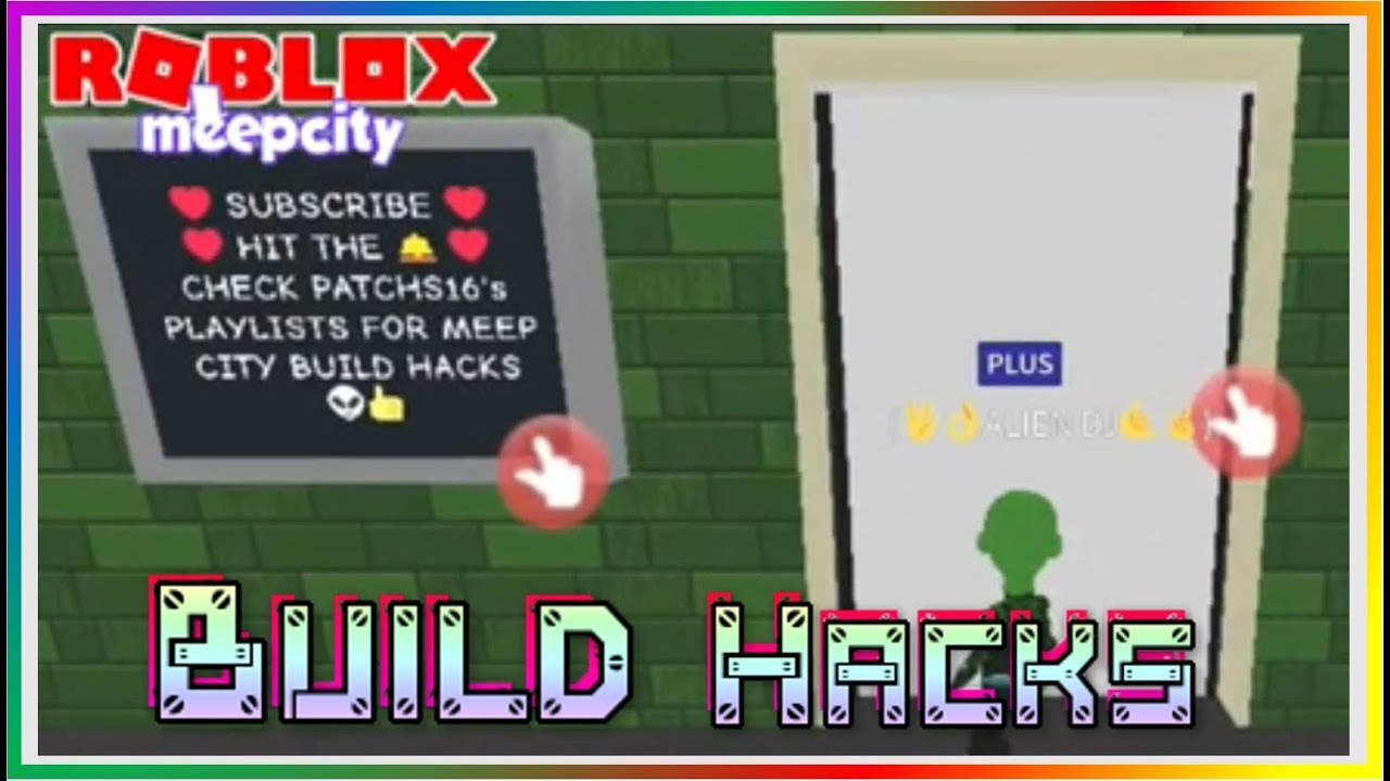 Meep City How To Build A Working Sliding Doorway Projector Screen Hack Roblox Youtube - roblox hack meep city