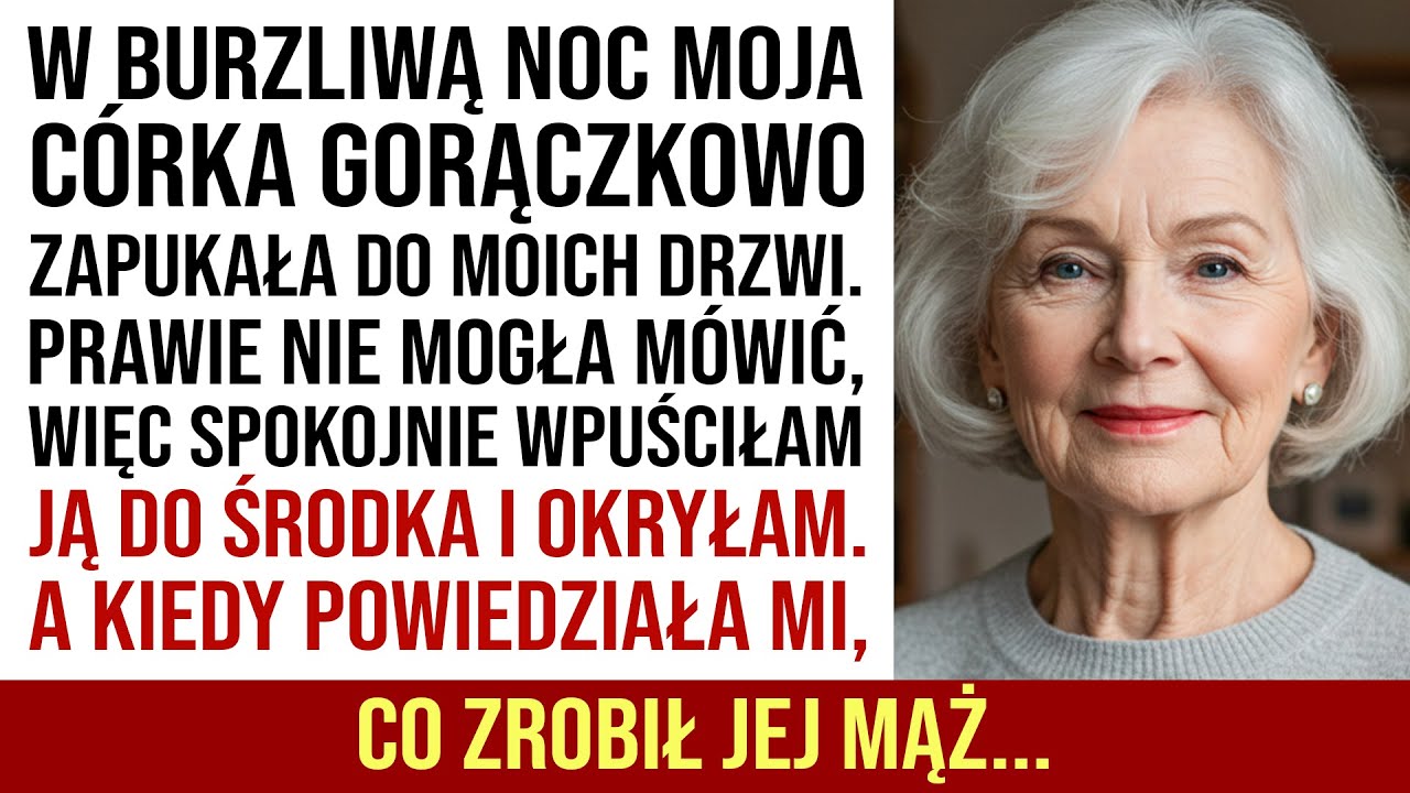 W Burzową Noc Moja Córka Desperacko Zapukała Do Moich Drzwi. Ledwo Mogła Mówić, Więc...