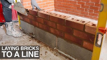 Laying Bricks To a Line For Beginners  - TAKE 2