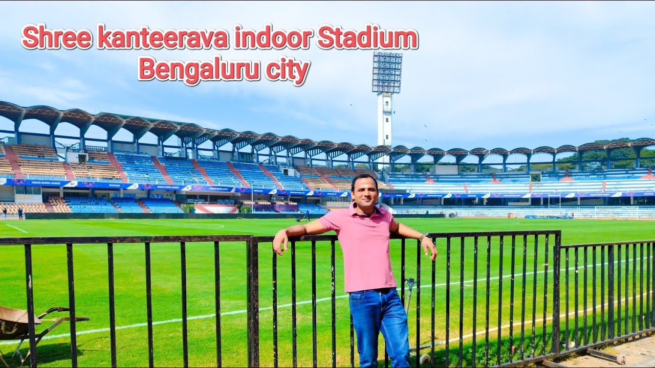 Shree kanteerava stadium visit and setup for tomorrow live match 