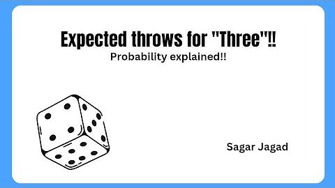 Expected Number of Throws Until a "Three" Appears on a Die | CA Foundation Probability Explained