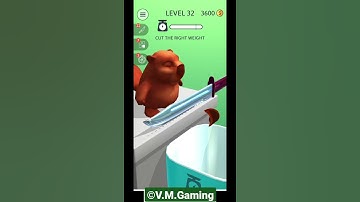 ASMR Slicing Gameplay | Level 32 | #VMGaming  | #shorts