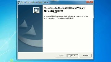 Installing ZoomText 10