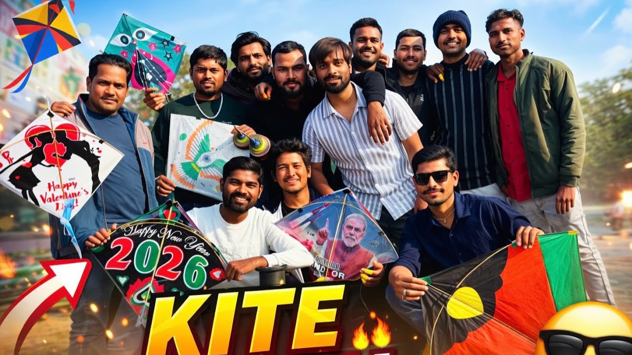 😍 Best Kite Flying Day Ever | Doston Ke Saath Fun 🔥