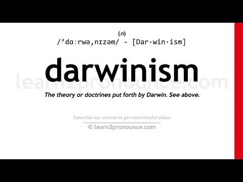 Произношение дарвинизм | Определение Darwinism