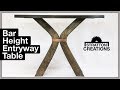 Bar Height Entryway Table : Woodworking How To Bar Height Entryway Table : Woodworking How To