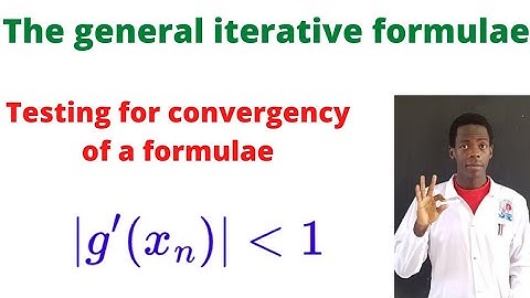 Testing for converge of iterative formulae..............#africastruggle.