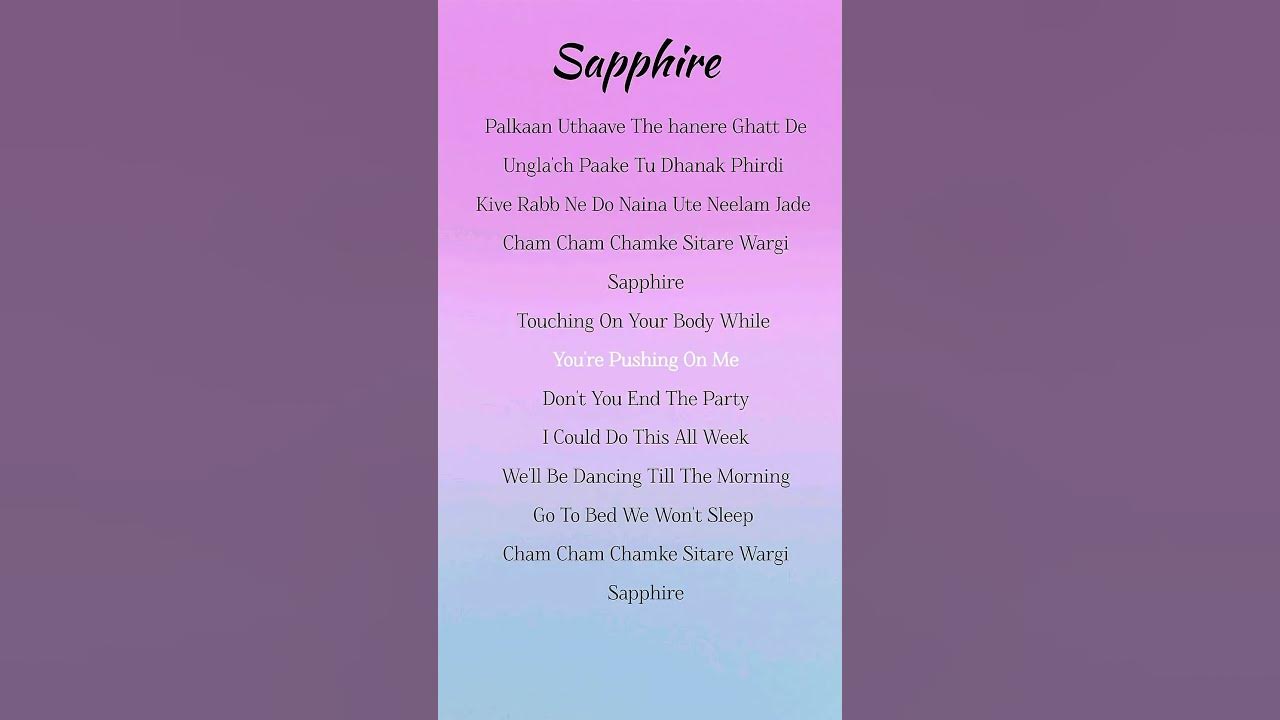 Ed Sheeran (ft.Arijit Singh) - Sapphire lyrics #lyrics #arijitsingh #sapphire #song #shorts
