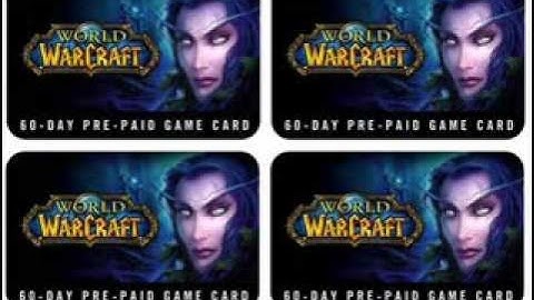 Free World of warcraft pre paid game card!!! no scam, 100% working!