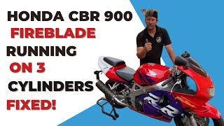 Fixing a Honda CBR 900 Fireblade Motorbike Running on Three Cylinders