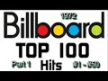 Billboard's Top 100 Songs Of 1972 Part 1 #1 #50