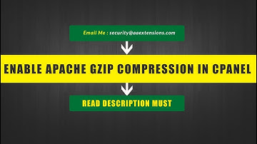 Enable Apache Gzip Compression in Cpanel
