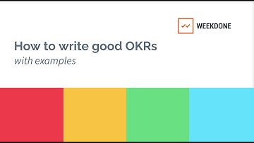 How to set good OKRs