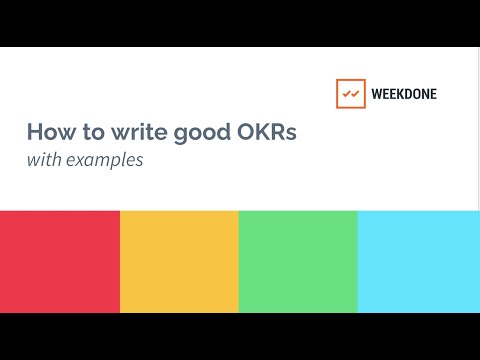 How to set good OKRs