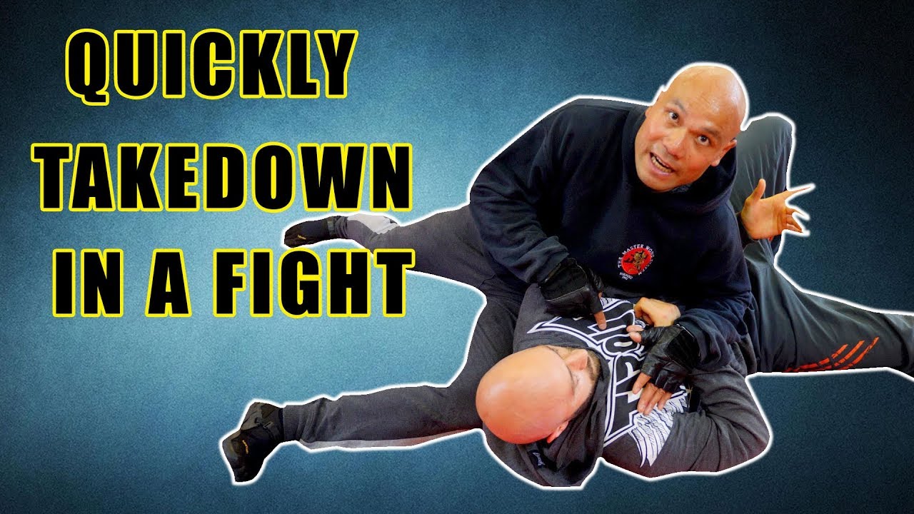 How To Take Someone Down Quickly In A Fight Street Fight YouTube