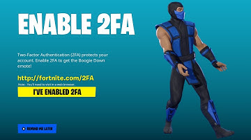 HOW TO ENABLE 2FA ON FORTNITE CHAPTER 6 SEASON 2!