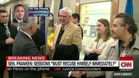 Senator Al Franken  'Sessions must recuse himself'