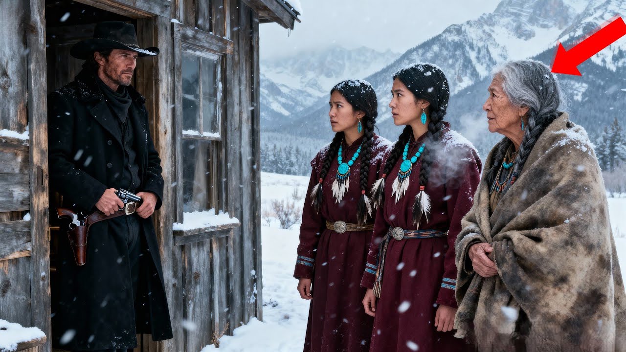 “No One Gives Us Shelter…” The Old Apache Woman Arrived With Her Two Daughters At The Cowboy’s Door.