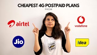 Cheapest 4G Postpaid Plans from Airtel, Jio &amp; Vodafone Idea | Late Payment Charges, Postpaid AutoPay
