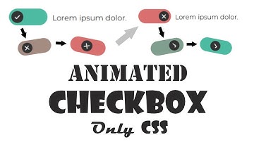 Анимированный HTML флажок ТОЛЬКО на CSS | Красивый чекбокс на  CSS | HTML Checkbox only CSS
