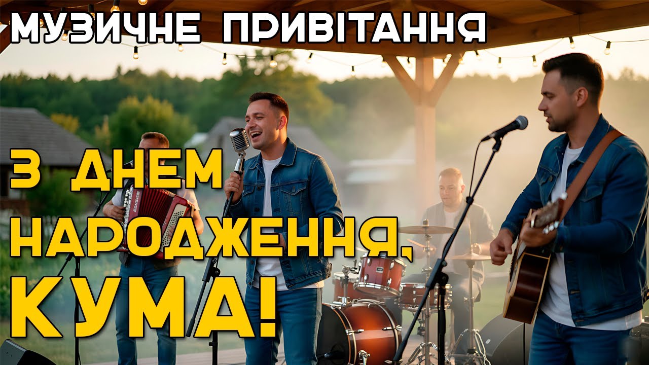 🥳 З Днем Народження, Кума! | Веселе Музичне Привітання від Кума | Привітання ON AIR! 💃