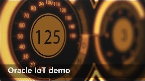 Demo Oracle – IOT en Action