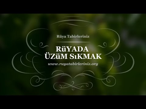 Rüyada Üzüm Sıkmak