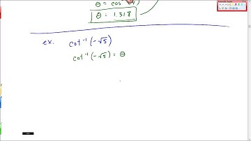 Section 6.2 Inverse Trig functions and calculators
