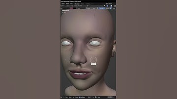 Face painting in #blender3d #blender #b3d #3dart #blenderart