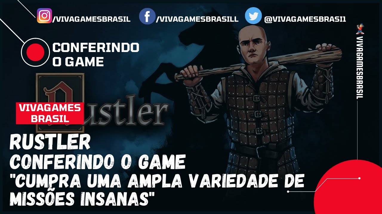 Um jogo de mundo aberto medieval absurdo aguarda em Rustler