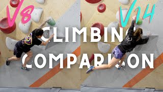 What’s the REAL difference between a V8 and V14 climber? Video analysis session!
