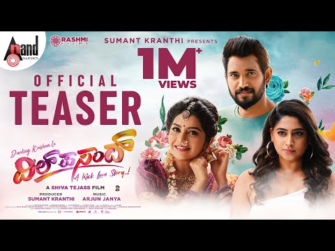 Dil Pasand | 4K Teaser | Darling Krishna | Nishvika Naidu | Megha Shetty | Arjun Janya |Rashmi Films