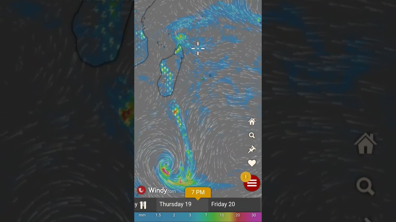 Rain Forecast of TROPICAL CYCLONE GEZANI for the next 4 days from 17th Feb @4.30am GMT - Windy.com