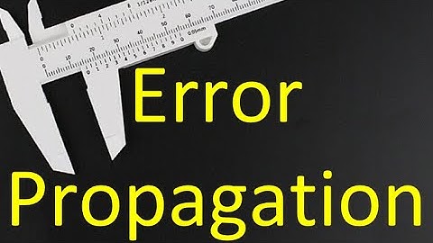 3.9C Error Propagation