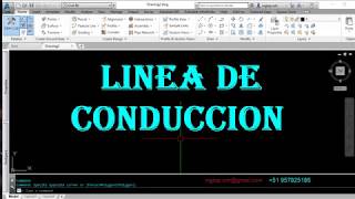 AUTOCAD CIVIL 3D 2018  RED DE AGUA (LINEA DE CONDUCCIÓN)