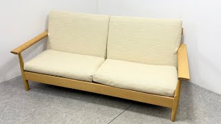 柏木工 KASHIWA 2.3人掛けソファ オーク材 OCA13G 木製フレーム 柏木工