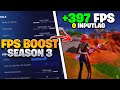 COMO TER MAIS FPS E MENOR INPUTLAG NA SEASON 3 DO FORTNITE! - FPS BOOST
