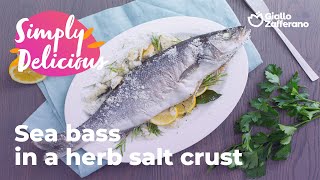 Sea Bass In A Herb Salt Crust🐟🌱🌊 #Recipes #Giallozafferanolovesitaly #Italianfood