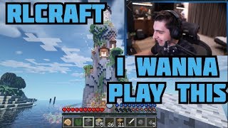 Shroud Reacts To RLCraft Hardest Minecraft Mode