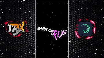 NAH GORIYE 🥵🔥|| New 3D Lyrics XML Preset 📄 || Trend Video EDIT Xml File #AlightMotion ‎@Motion TRX