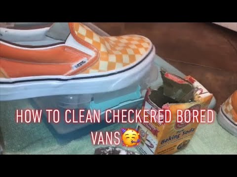 how to keep checkered vans clean